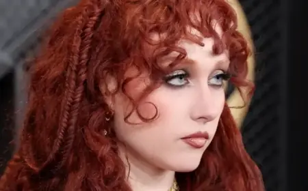 Chappell Roan Dazzles in Bold Look at Grammys Red Carpet – See Photos