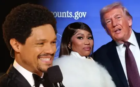 Trevor Noah Critiques Nicki Minaj, Donald Trump at Grammy Awards