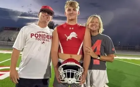 Caden Nowicki, Texas high school football player, dies after sledding-tow accident