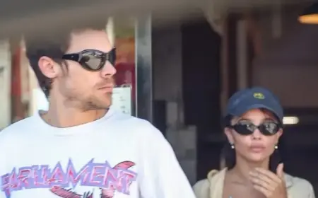Harry Styles and Zoë Kravitz Enjoy Coffee Outing in Familiar Vintage Tee