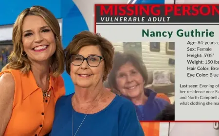 Savannah Guthrie’s mother Nancy Guthrie reported missing in Arizona