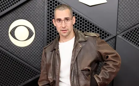 Jack Antonoff Grammys night: Margaret Qualley joins him as spotlight shifts