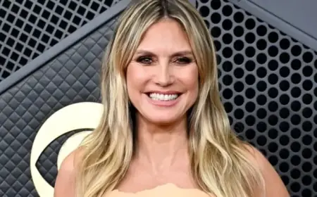 Heidi Klum Stuns in Latex Dress at Grammys, Faces Unexpected Issue