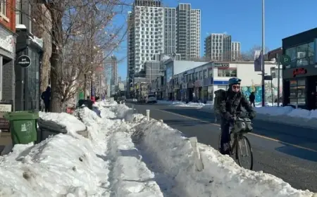 Toronto Cyclists Demand Clear Bike Lanes After Record Snowstorm