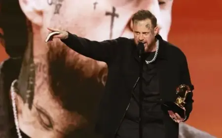 Jelly Roll Criticized for MAGA Grammys Speech After Bad Bunny Remark