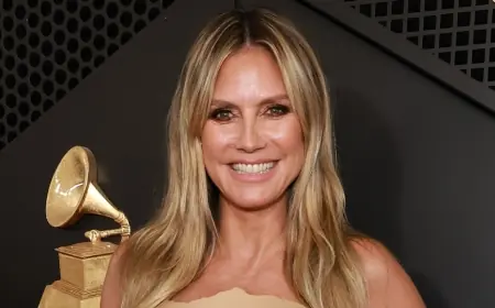 Heidi Klum’s Grammys 2026 “second-skin” dress becomes the red-carpet talking point