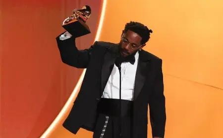 Kendrick Lamar’s Grammy total jumps in 2026 as “luther” and GNX win big