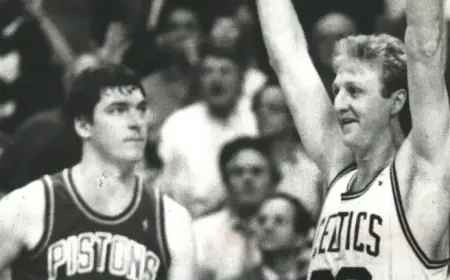 Larry Bird and Bill Laimbeer Ejected in 1987 East Finals Game