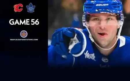 Maple Leafs vs. Flames: Game 56 Preview, Projected Lines & TV Info