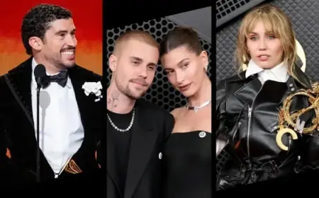 Bad Bunny Dominates, Justin and Hailey Flaunt PDA, Miley and Gaga Revealed