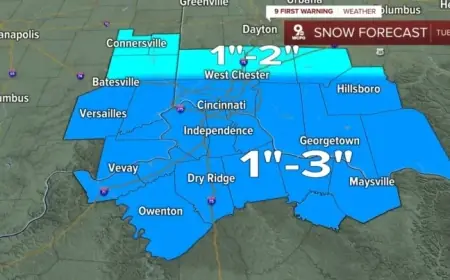 Weather Alert: Snow Accumulation Predicted, 1-3 Inches Expected
