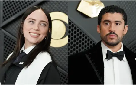 Billie Eilish and Bad Bunny define Grammys 2026 as “ICE OUT” pins go viral