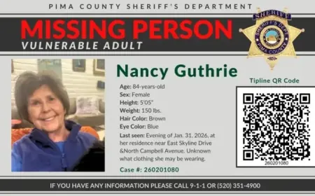 Investigators Suspect Nancy Guthrie’s Home Abduction