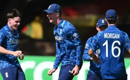 England Advances to U19 Cricket World Cup Final with Rew’s Century