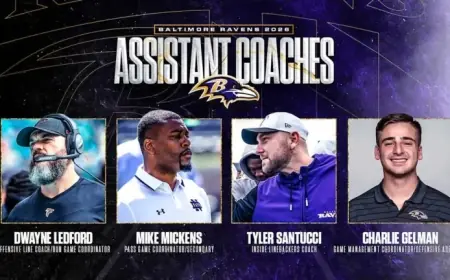 Ravens Unveil Four New Assistant Coach Appointments