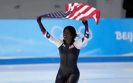 Erin Jackson and Frank Del Duca Selected as U.S. Olympic Flagbearers