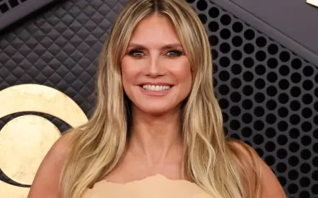 Heidi Klum’s Grammys 2026 Dress Went Viral for a “Second-Skin” Nude Illusion That Was Literally Molded to Her Body