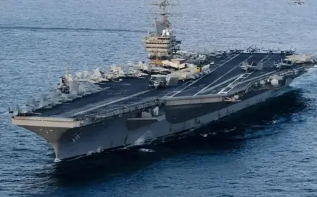 US Defends Aircraft Carrier, Shoots Down Iranian Drone