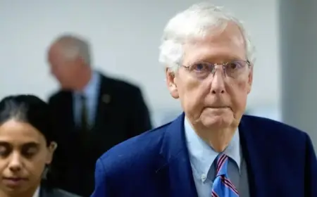 Mitch McConnell Hospitalized with Flu-Like Symptoms Over Weekend