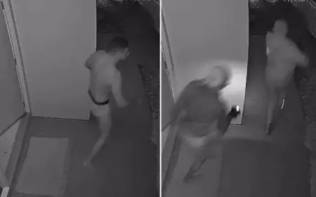 Ex-NRL Star David Mead From Home in Undies Foils Intruders