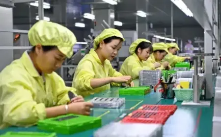 Chinese Manufacturing Activity Hits Highest Level Since October