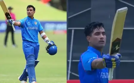 Afghanistan’s Rising Star Faisal Shinozada Shines with Century Against India at ICC