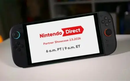 Nintendo Direct Partner Showcase Set for February 5, 2026