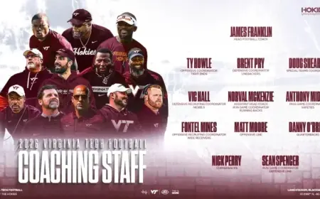 Virginia Tech Football Reveals New Coaching Staff Appointments