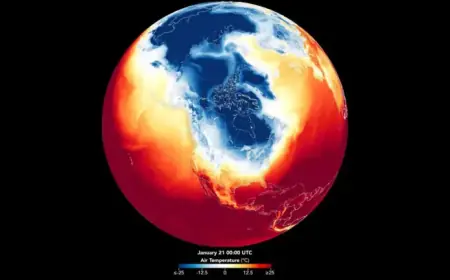 NASA Satellite Captures Stunning Polar Vortex Image: February 4, 2026 Highlight