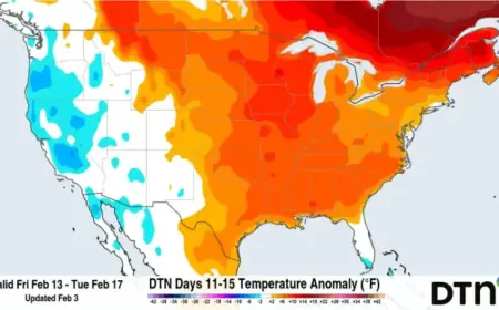 Warm Spell Next Week May Intensify Central U.S. Winter Storms