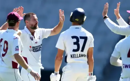 Neser Shines Amid 17-Wicket Frenzy on Opening Day