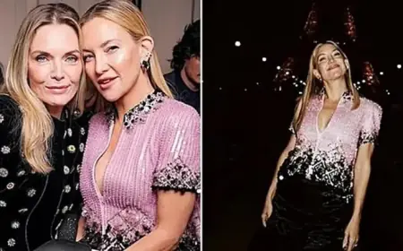 Kate Hudson and Michelle Pfeiffer Shine at Paris Fashion Week
