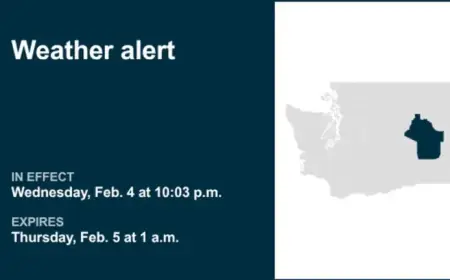 Upper Columbia Basin Faces Weather Alert Until 1 a.m. Thursday