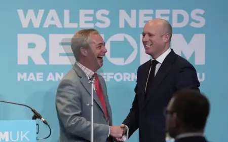 Nigel Farage Introduces Reform UK’s Welsh Leader, Announces Senedd Member Defection
