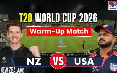 New Zealand vs USA T20 World Cup 2026: Patel, Mukkamalla Stabilize After Early Losses