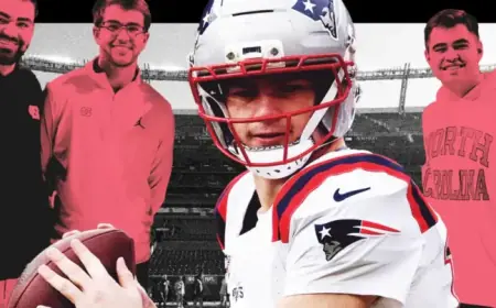 Drake Maye’s Quarterback Success Driven by Being a Younger Brother