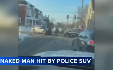 Norristown Officer Suspended After Video Shows Police Car Hitting Naked Man