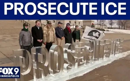 ‘Prosecute ICE Sculpture Debuts at Minnesota Capitol’