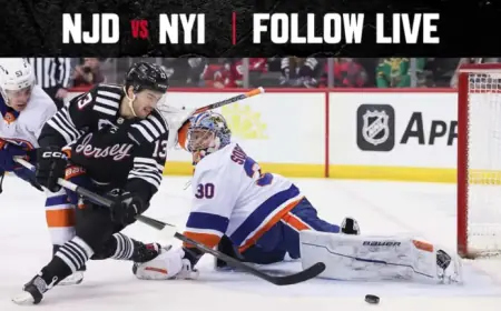 Devils Face Off Against Islanders: Live Updates
