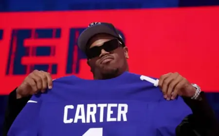 Abdul Carter Dropped by New York Giants in 2025 ESPN NFL Re-Draft