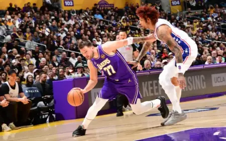 Luka Doncic Exits to Locker Room in Second Quarter Against 76ers