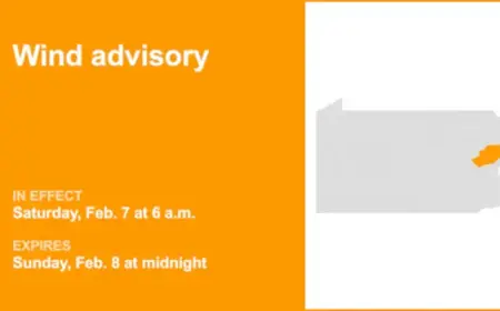 “Carbon, Monroe Counties Face Wind Advisory: Gusts Up to 50 MPH Expected”