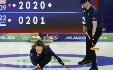 Team GB Clinches Curling Victory Using Traditional Technique