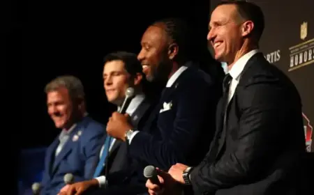 Drew Brees, Larry Fitzgerald Lead Hall of Fame Class Without Bill Belichick