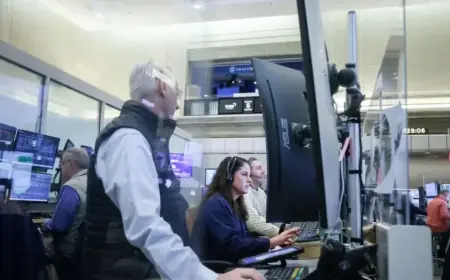 Stock Traders Analyze Charts for Market Direction Insights