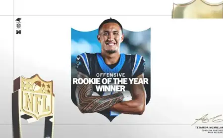 Tetairoa McMillan Wins AP Offensive Rookie of the Year Award