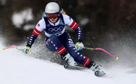 Lindsey Vonn Debuts on 2026 Winter Olympics Slopes Despite Torn ACL