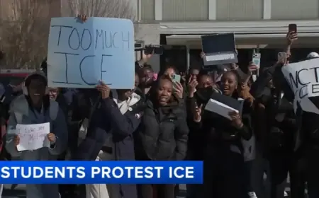 Upper Darby High Students Protest ICE Enforcement with Walkout