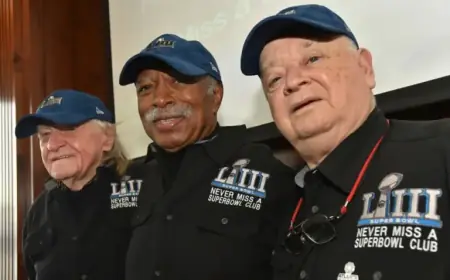 Three Super Bowl Diehard Fans Celebrate Attending 60 Consecutive NFL Games