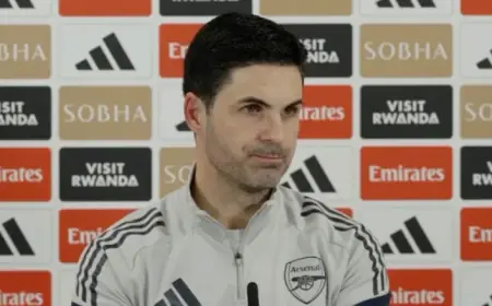 Arteta Updates on Key Trio’s Fitness Ahead of Sunderland Clash